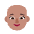 Woman Bald Flat Medium Emoji from Fluent Emoji Flat Set