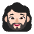 Woman Beard Flat Light Emoji from Fluent Emoji Flat Set