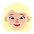 Woman Beard Flat Medium Light Emoji from Fluent Emoji Flat Set