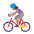 Woman Biking Flat Medium Emoji from Fluent Emoji Flat Set
