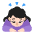 Woman Bowing Flat Light Emoji from Fluent Emoji Flat Set