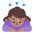 Woman Bowing Flat Medium Emoji from Fluent Emoji Flat Set
