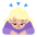 Woman Bowing Flat Medium Light Emoji from Fluent Emoji Flat Set