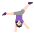 Woman Cartwheeling Flat Light Emoji from Fluent Emoji Flat Set
