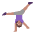 Woman Cartwheeling Flat Medium Emoji from Fluent Emoji Flat Set
