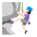 Woman Climbing Flat Light Emoji from Fluent Emoji Flat Set