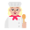 Woman Cook Flat Medium Light Emoji from Fluent Emoji Flat Set