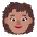 Woman Curly Hair Flat Medium Emoji from Fluent Emoji Flat Set