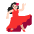 Woman Dancing Flat Light Emoji from Fluent Emoji Flat Set