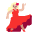 Woman Dancing Flat Medium Light Emoji from Fluent Emoji Flat Set