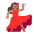 Woman Dancing Flat Medium Emoji from Fluent Emoji Flat Set