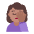 Woman Facepalming Flat Medium Emoji from Fluent Emoji Flat Set