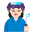 Woman Factory Worker Flat Light Emoji from Fluent Emoji Flat Set