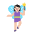 Woman Fairy Flat Light Emoji from Fluent Emoji Flat Set