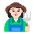 Woman Farmer Flat Light Emoji from Fluent Emoji Flat Set
