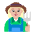 Woman Farmer Flat Medium Light Emoji from Fluent Emoji Flat Set
