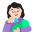 Woman Feeding Baby Flat Light Emoji from Fluent Emoji Flat Set