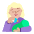 Woman Feeding Baby Flat Medium Light Emoji from Fluent Emoji Flat Set