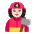 Woman Firefighter Flat Light Emoji from Fluent Emoji Flat Set