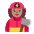 Woman Firefighter Flat Medium Emoji from Fluent Emoji Flat Set