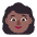 Woman Flat Medium Dark Emoji from Fluent Emoji Flat Set