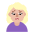 Woman Frowning Flat Medium Light Emoji from Fluent Emoji Flat Set