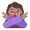 Woman Gesturing No Flat Medium Emoji from Fluent Emoji Flat Set