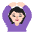 Woman Gesturing Ok Flat Light Emoji from Fluent Emoji Flat Set