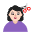 Woman Getting Haircut Flat Light Emoji from Fluent Emoji Flat Set