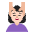 Woman Getting Massage Flat Light Emoji from Fluent Emoji Flat Set