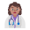 Woman Health Worker Flat Medium Emoji from Fluent Emoji Flat Set