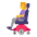 Woman In Motorized Wheelchair Flat Default Emoji from Fluent Emoji Flat Set