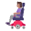 Woman In Motorized Wheelchair Flat Medium Emoji from Fluent Emoji Flat Set