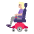 Woman In Motorized Wheelchair Flat Medium Light Emoji from Fluent Emoji Flat Set