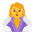 Woman In Steamy Room Flat Default Emoji from Fluent Emoji Flat Set