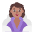 Woman In Steamy Room Flat Medium Emoji from Fluent Emoji Flat Set