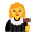 Woman Judge Flat Default Emoji from Fluent Emoji Flat Set