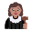 Woman Judge Flat Medium Emoji from Fluent Emoji Flat Set