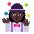 Woman Juggling Flat Dark Emoji from Fluent Emoji Flat Set