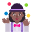 Woman Juggling Flat Medium Dark Emoji from Fluent Emoji Flat Set
