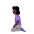 Woman Kneeling Flat Dark Emoji from Fluent Emoji Flat Set