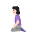 Woman Kneeling Flat Light Emoji from Fluent Emoji Flat Set