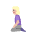 Woman Kneeling Flat Medium Light Emoji from Fluent Emoji Flat Set