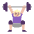 Woman Lifting Weights Flat Medium Light Emoji from Fluent Emoji Flat Set