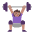 Woman Lifting Weights Flat Medium Emoji from Fluent Emoji Flat Set