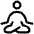 Download free Yoga PNG, SVG vector icon from Iconoir Regular set.
