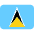Flag St. Lucia Emoji from Twemoji Set