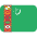 Flag Turkmenistan Emoji from Twemoji Set