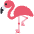 Flamingo Emoji from Twemoji Set