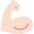 Flexed Biceps Light Skin Tone Emoji from Twemoji Set